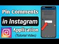 How to pin and unpin comments on instagram