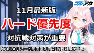 【ブルアカ】ハード周回優先度 11月最新版 対抗戦対策が重要【ブルーアーカイブ】