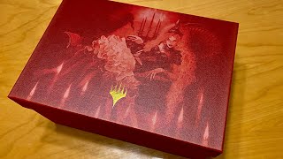 【開封】マジック：ザ・ギャザリングから送られてきた赤い箱を開ける男【真紅の契り】 MtG Crimson Vow PR kit