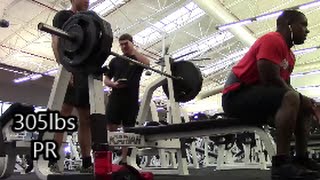 305LBS Bench Press PR | First Time Ever |