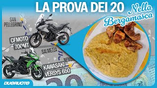 La prova dei 20 euro #2 - Kawasaki Versys 650 vs CFMOTO 700MT #discovering #Lombardia #food #moto