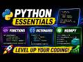 Python Functions, Dictionaries & NumPy | Complete Beginner Tutorial