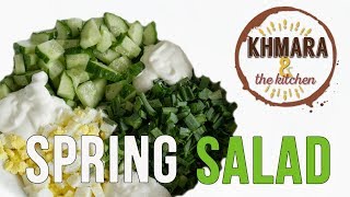 Ukrainian healthy spring salad