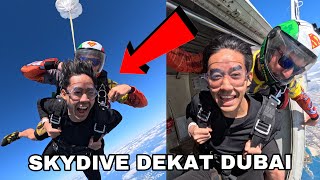 SERAM GILA WOI SKYDIVE DEKAT DUBAI 😱 DUBAI AQILIYA PART 3 🇦🇪