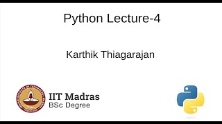 Python Lecture-4