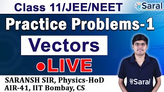 Vectors | Practice Problems (PART-1) | Class 11, JEE, NEET Physics | Saransh Sir