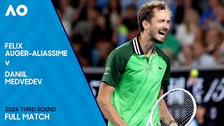 Felix Auger-Aliassime v Daniil Medvedev Full Match | Australian Open 2024 Third Round