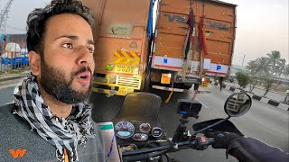 Truck Wale Nei Maar He Diya Tha Aaj 😱 Mushkil Sei Bach Gaya 🏍️ Riding ON Gujarat Highway