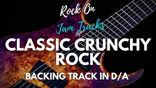 Classic Crunchy Rock Guitar Backing Track in D and A Minor