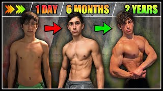 My 2 YEAR Natural BODY TRANSFORMATION 17-19 | Skinny to Muscular