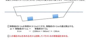 三級海技士資格　運用　トリム計算02