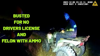 Busted for No Driver's License and Felom with Ammo - Lake County, Florida - December 9, 2022