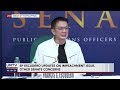 senate pres. francis escudero gives updates on impeachment bid vs. vp sara duterte other matters