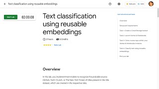 Text classification using reusable embeddings