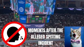 UAAP 87: DLSU vs. UP, Moments after the alleged spitting incident; Topex Robinson and Reyland Torres