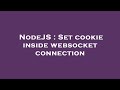 NodeJS : Set cookie inside websocket connection