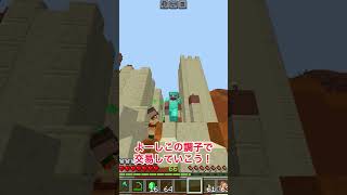 エメラルドを集める時の違い #マインクラフト　#shorts