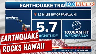 Magnitude 5.7 Earthquake Rocks Hawaii, No Tsunami Threat