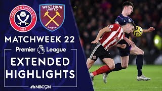 Sheffield United v. West Ham | PREMIER LEAGUE HIGHLIGHTS | 1/10/2020 | NBC Sports