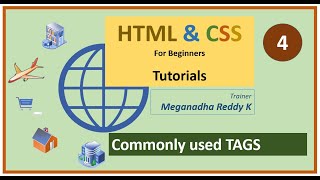 HTML Tutorials : Lecture-4 : Commonly used HTML Tags