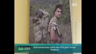 Qəhrəmancasına şəhid olan XTQ giziri Tərzan Həşimov