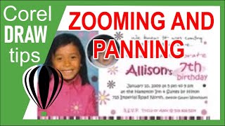 Zooming and panning in CorelDraw