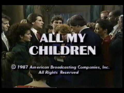 All My Children Closing Credits W Cast Crawl Dec 18 1987 Youtube