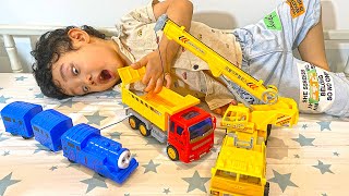 Xoài KAKOBI Review Peeling Truck Cranes Toys And On Duty To Crane Trains And Trucks