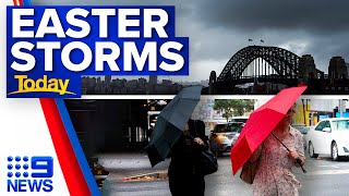 Wet and windy start to Easter long weekend | 9 News Australia