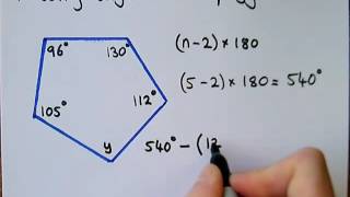 2 Missing Angles in a Polygon
