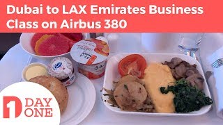 Emirates Airbus A380 Business Class Dubai to Los Angeles - What a Flight!