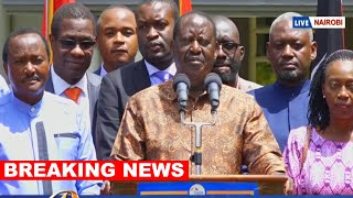 BREAKING NEWS: Raila Odinga urgent address to the Nation!!