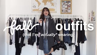 fall outfits I'm actually wearing