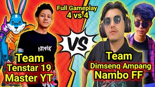 Dimseng Ampang x Nambo FF Vs Tenstar19 x Master YT 😱 Sawa ama Match ko 🥵 @AppzoVlog @namboffmk