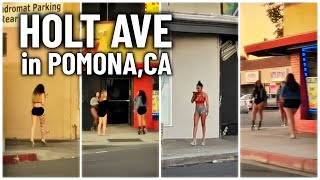 Holt Avenue in Pomona, California | Real Street Life 4K HDR Video 🎥