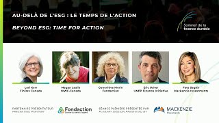 Au-delà de l'ESG: Le temps de l'action