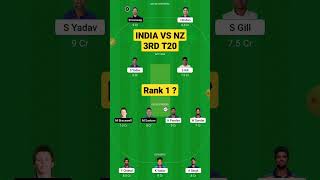 ind vs nz 3rd t20 dream11 team, india vs newzealand dream11, india vs nz 3rd t20 dream11 prediction