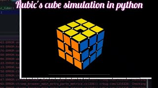 Making Rubic's cube in python.
