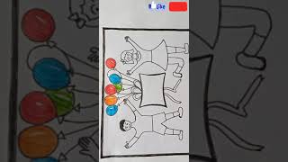 Children's Day painting//easy children's day poster//childrensday drawing#shorts