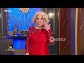 con un vestidazo colorado mirtha legrand abrió la noche para recibir a grandes invitados