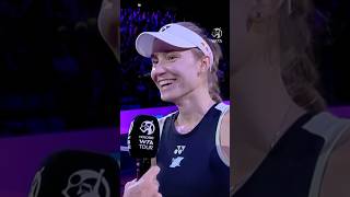"I actually don't have a driver’s license” 😅 Motivation for Elena Rybakina! #wta #shorts #tennis