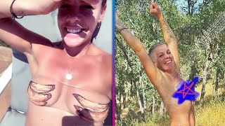 Pink Goes NAKED in 'Embarrassing Mom' Moment!