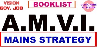 || AMVI-RTO || mains preparation || study plan || book-list || source of material ||