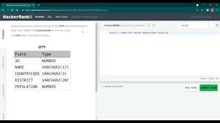 SQL : HackerRank : Basic SELECT Query 1