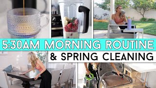 5:30AM PRODUCTIVE MORNING ROUTINE \u0026 Spring Cleaning Motivation!