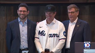 Miami Marlins introduce Clayton McCullough as new manager