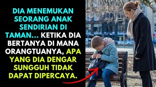 Dia Menemukan Anak di Taman. Saat Bertanya Tentang Orangtuanya, Jawabannya Tak Terduga.