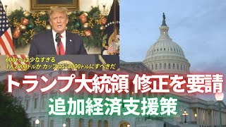 トランプ大統領が修正を要請　追加経済支援策