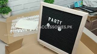 FELT BOARD, Letters message display Board | How to use.