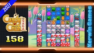 Candy Crush Saga Level 158 - Hard Level - No Boosters - 35 moves (2021)